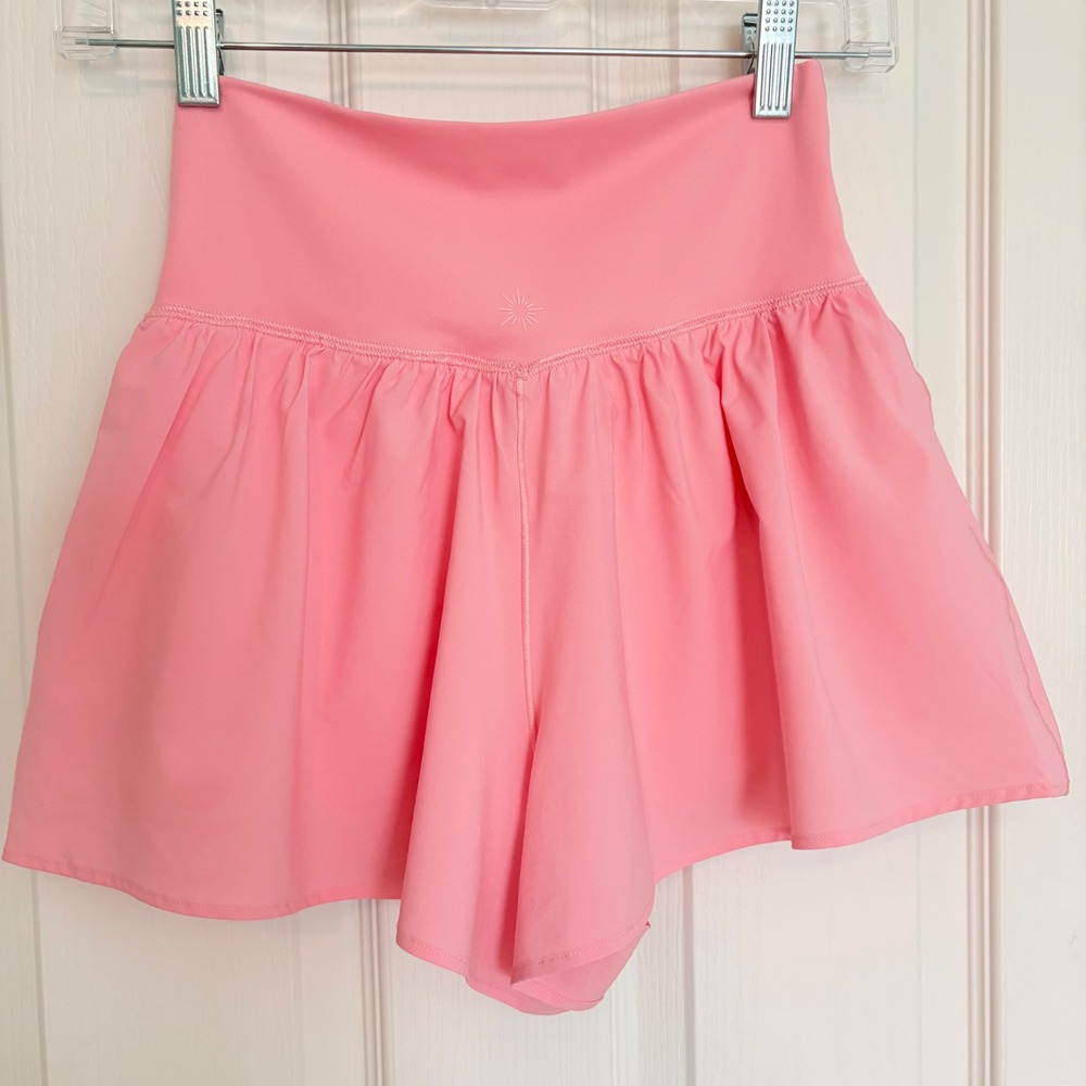 OFFLINE by Aerie Real Me Crossover Flowy Shorts Womens Small Pink Skort - Picture 2 of 8